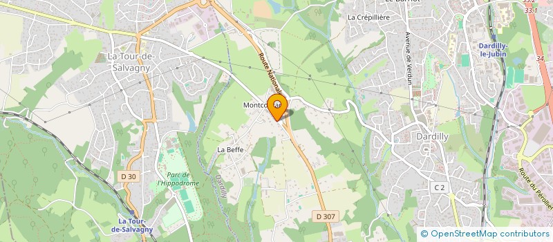 localisation de l'entreprise SCI FIORANI USINE C  DARDILLY