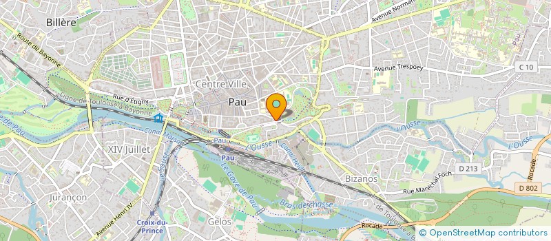 localisation de l'entreprise SCI FIORBA à PAU