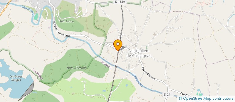 localisation de l'entreprise SCI FIORI  SAINT-JULIEN-DE-CASSAGNAS