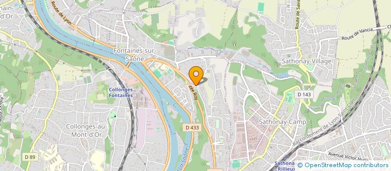 localisation de l'entreprise SCI FIPAEM  FONTAINES-SUR-SAONE