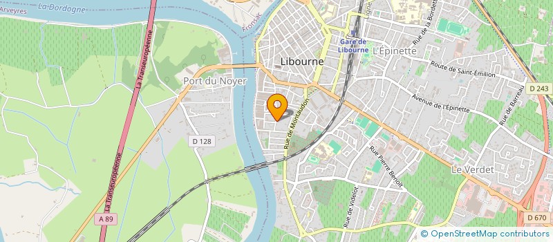 localisation de l'entreprise SCI FIPARKI  LIBOURNE