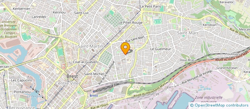 localisation de l'entreprise SCI FIPI  BREST