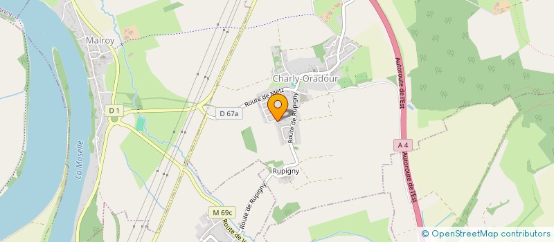 localisation de l'entreprise SCI FIRE OAK  CHARLY-ORADOUR