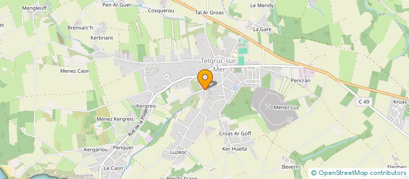 localisation de l'entreprise SCI-FIRE PRODUCTION  TELGRUC-SUR-MER