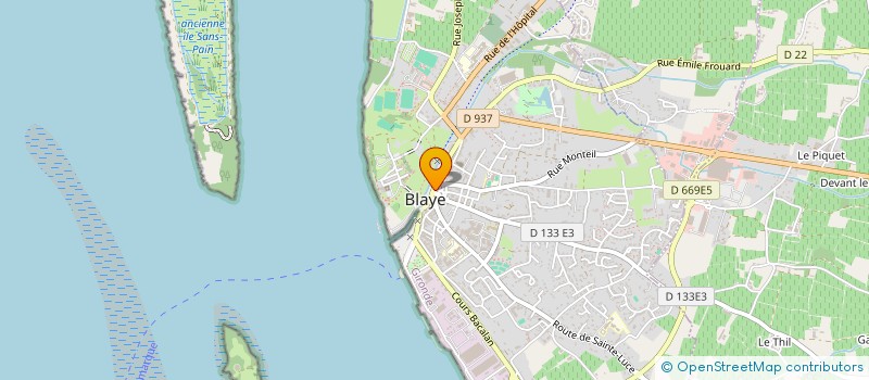 localisation de l'entreprise SCI FIRET à BLAYE