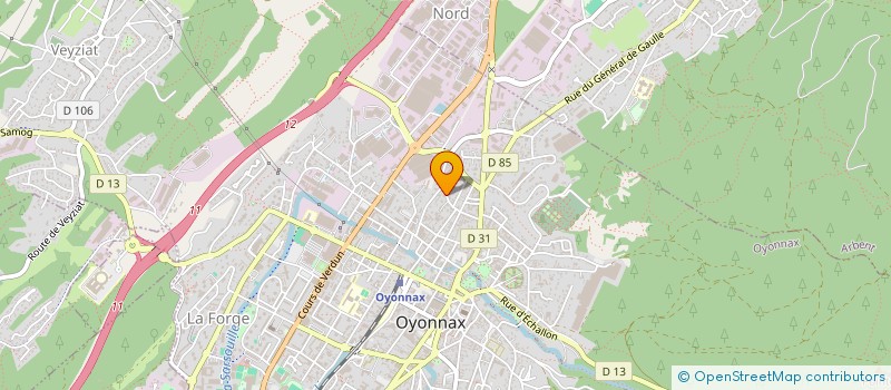 localisation de l'entreprise SCI FIRMINY  OYONNAX