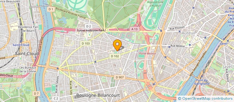 localisation de l'entreprise SCI FIROCA à BOULOGNE-BILLANCOURT