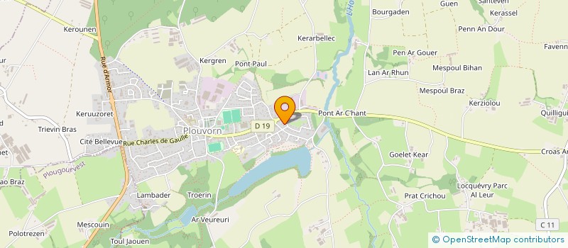 localisation de l'entreprise SCI FIROWEN  PLOUVORN