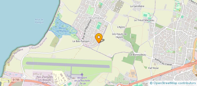 localisation de l'entreprise SCI FISH  L'HOUMEAU