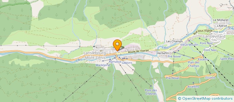 localisation de l'entreprise SCI FISHER  VAL-CENIS