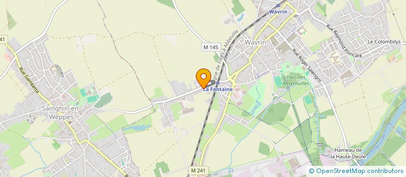 localisation de l'entreprise SCI FISHINVEST  WAVRIN