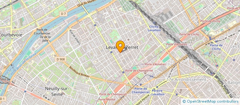 localisation de l'entreprise SCI FISMES 51 à LEVALLOIS-PERRET