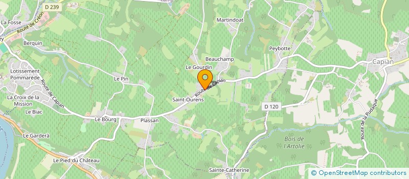 localisation de l'entreprise SCI FITEX  LANGOIRAN