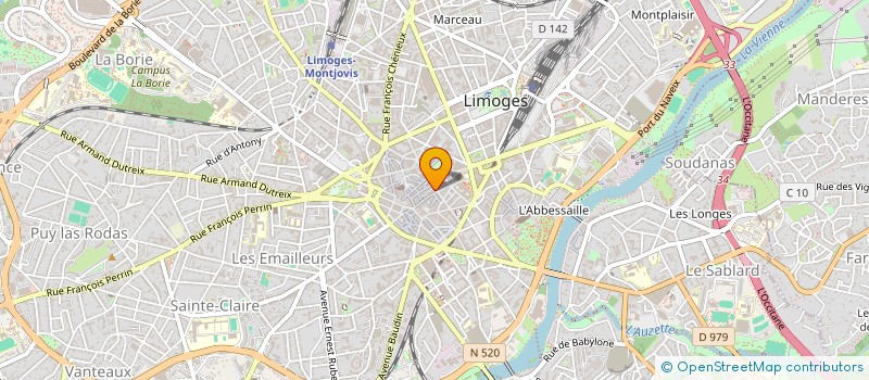 localisation de l'entreprise SCI FITZ JAMES à LIMOGES