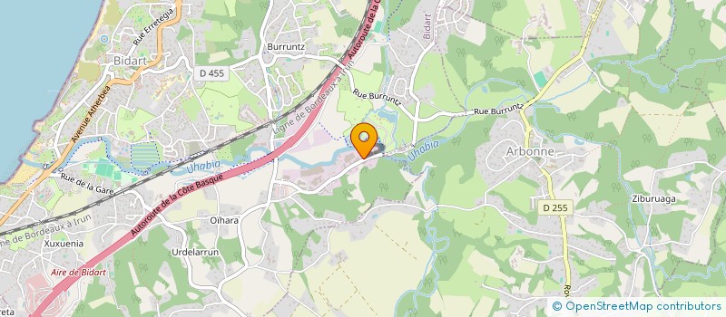 localisation de l'entreprise SCI FIVA à BIDART