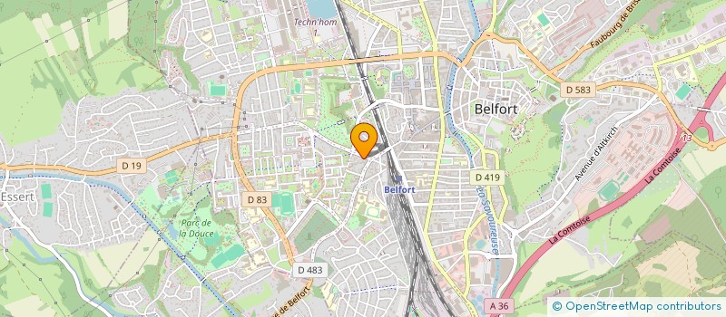 localisation de l'entreprise SCI FIVAL à BELFORT