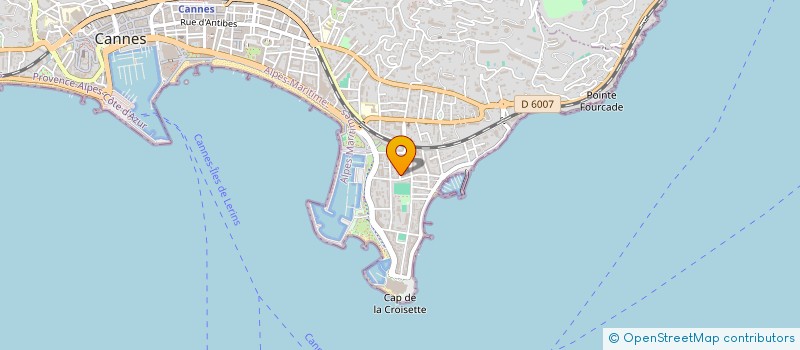 localisation de l'entreprise SCI FIVE à CANNES