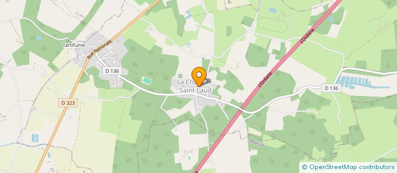 localisation de l'entreprise SCI FIVE  LA CHAPELLE-SAINT-LAUD