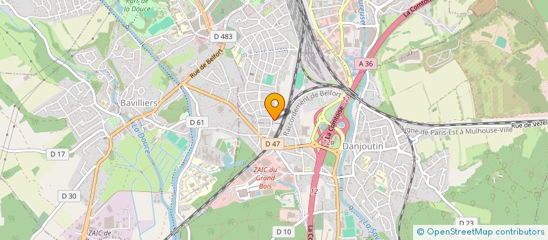 localisation de l'entreprise SCI FIVECATS  BELFORT