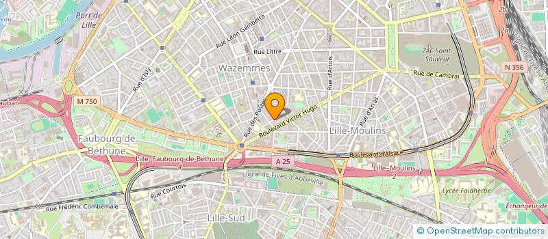 localisation de l'entreprise SCI FIVES CITE II à LILLE