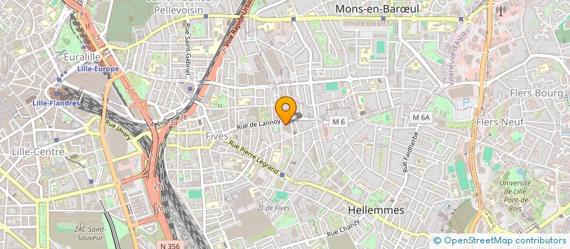 localisation de l'entreprise SCI FIVES IMMOBILIER à LILLE