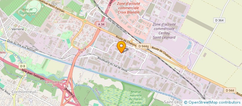 localisation de l'entreprise SCI FJ IMMO 51  REIMS