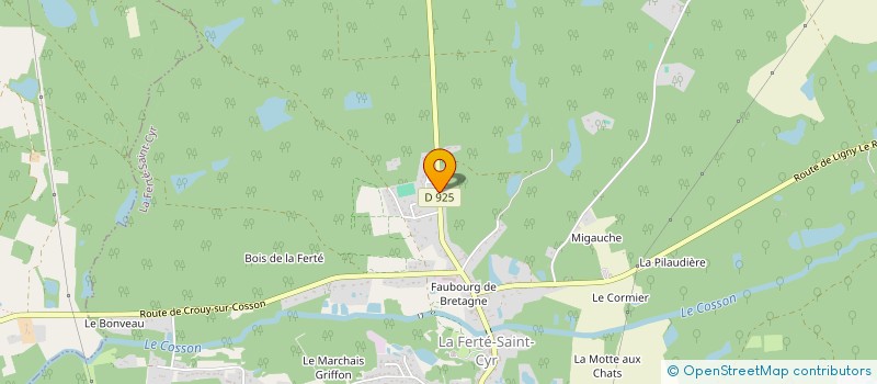 localisation de l'entreprise SCI FJA  LA FERTE-SAINT-CYR