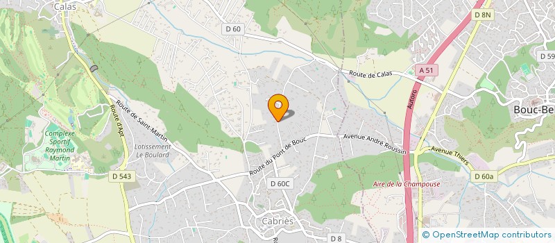 localisation de l'entreprise SCI FJA  CABRIES