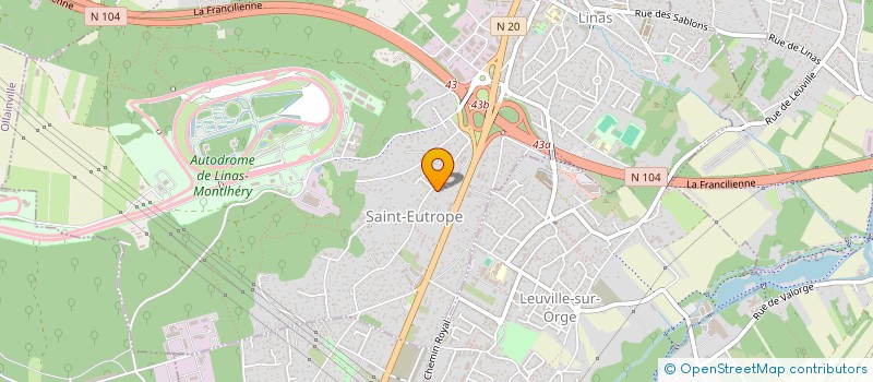 localisation de l'entreprise SCI FJBM à LINAS