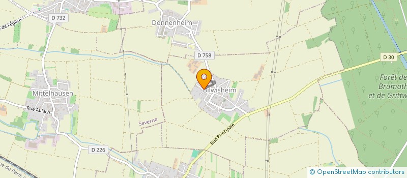 localisation de l'entreprise SCI FJC  BILWISHEIM