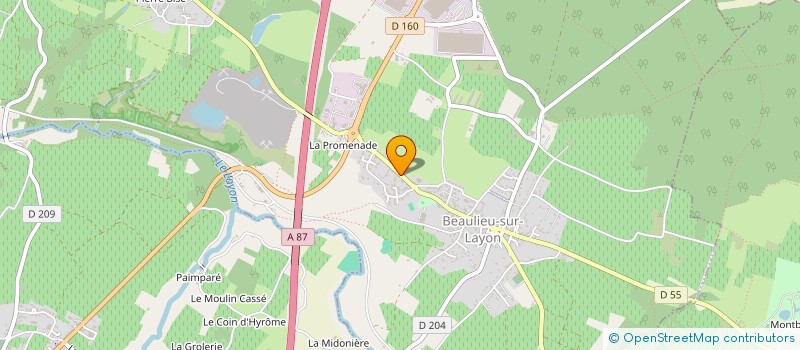 localisation de l'entreprise SCI FJC  BEAULIEU-SUR-LAYON