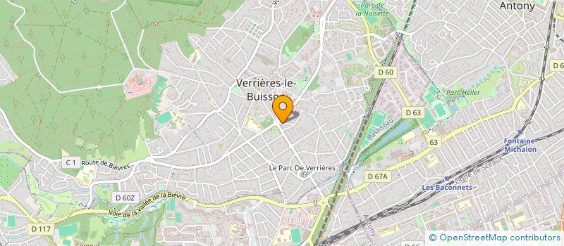 localisation de l'entreprise SCI FJC GIANTI à VERRIERES-LE-BUISSON