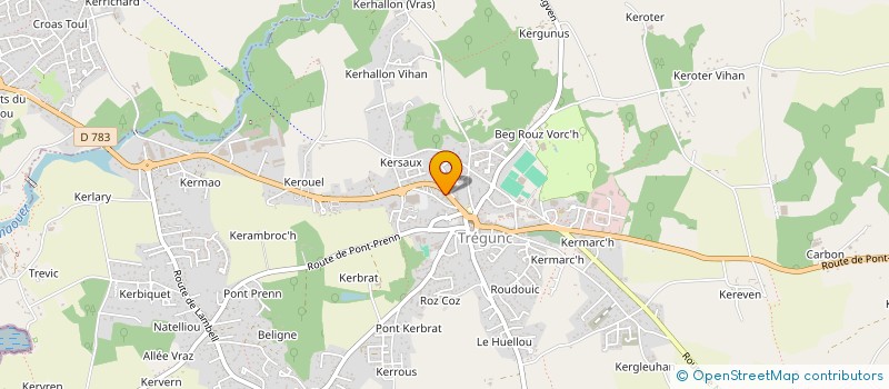 localisation de l'entreprise SCI FJCP  SAINT-EVARZEC