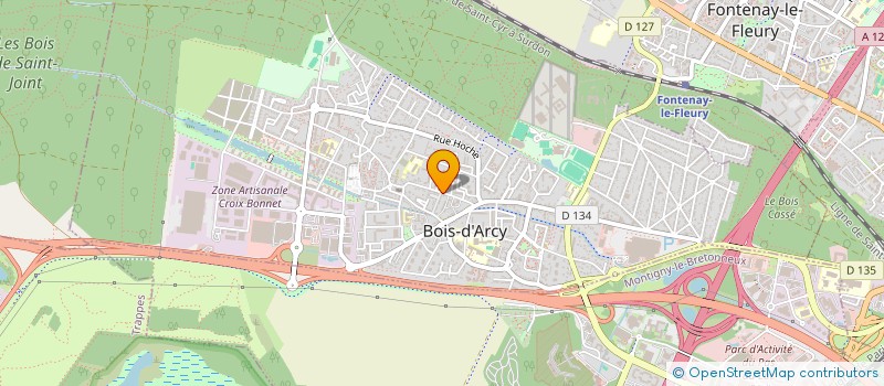 localisation de l'entreprise SCI FJF  BOIS-D'ARCY