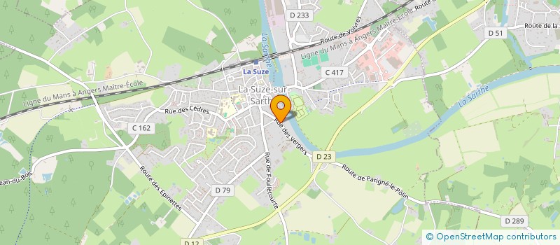 localisation de l'entreprise SCI FJJ  LA SUZE-SUR-SARTHE