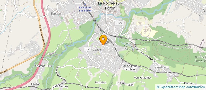 localisation de l'entreprise SCI FJJS  LA ROCHE-SUR-FORON