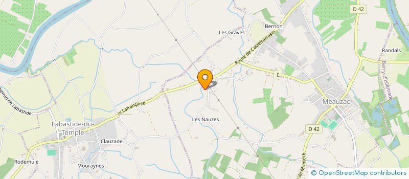 localisation de l'entreprise SCI FJL  MEAUZAC