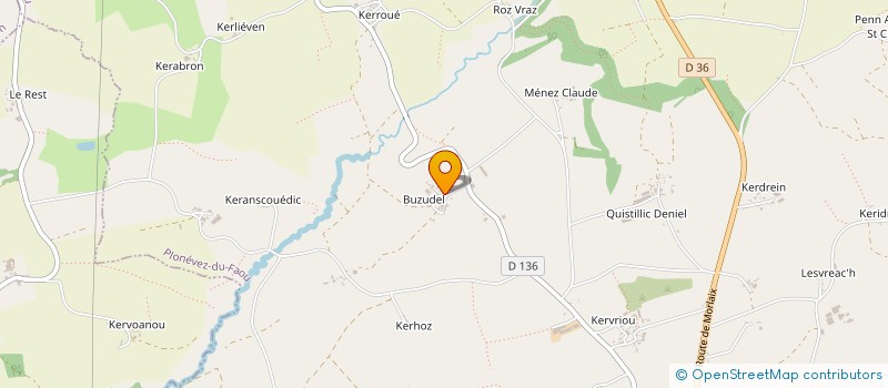 localisation de l'entreprise SCI FJLM  PLONEVEZ-DU-FAOU