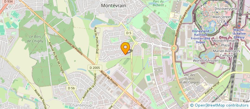 localisation de l'entreprise SCI FJLS  MONTEVRAIN