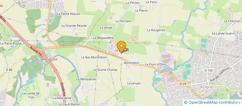 localisation de l'entreprise SCI FJM IMMO 1  ACIGNE