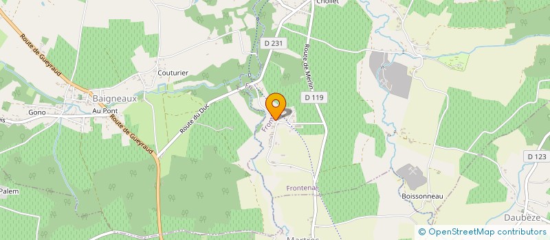 localisation de l'entreprise SCI FJN  FRONTENAC