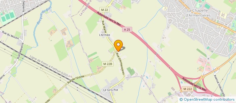 localisation de l'entreprise SCI FJP MARLE  LA CHAPELLE-D'ARMENTIERES