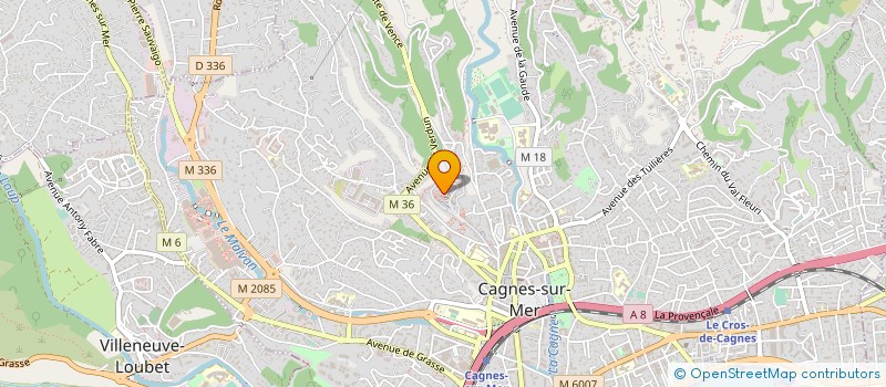 localisation de l'entreprise SCI FJR IMMO à CAGNES-SUR-MER