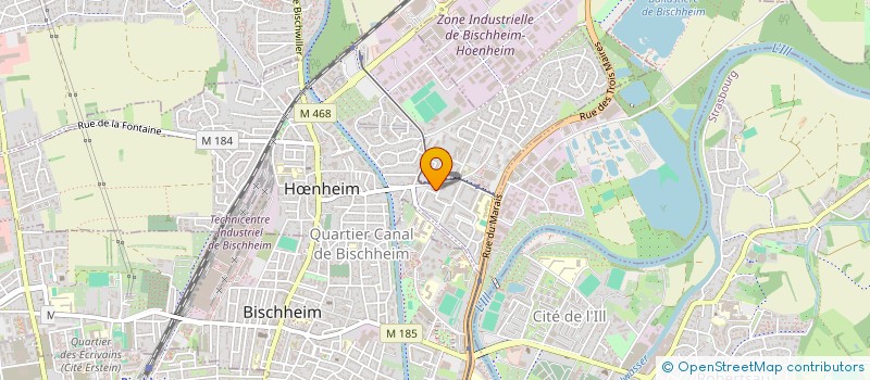 localisation de l'entreprise SCI FK  HNHEIM