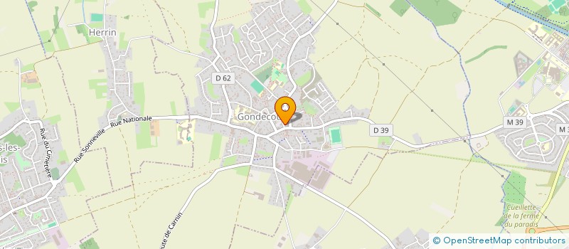 localisation de l'entreprise SCI FK  GONDECOURT