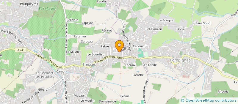 localisation de l'entreprise SCI FK  TRESSES