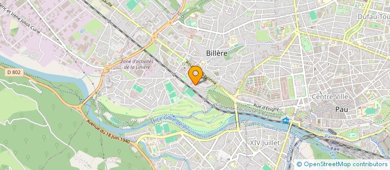 localisation de l'entreprise SCI FK  BILLERE