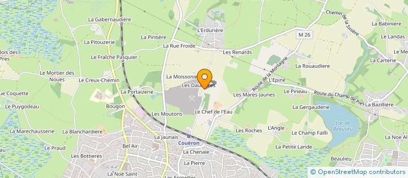 localisation de l'entreprise SCI FK ATLANTIQUE à COUERON