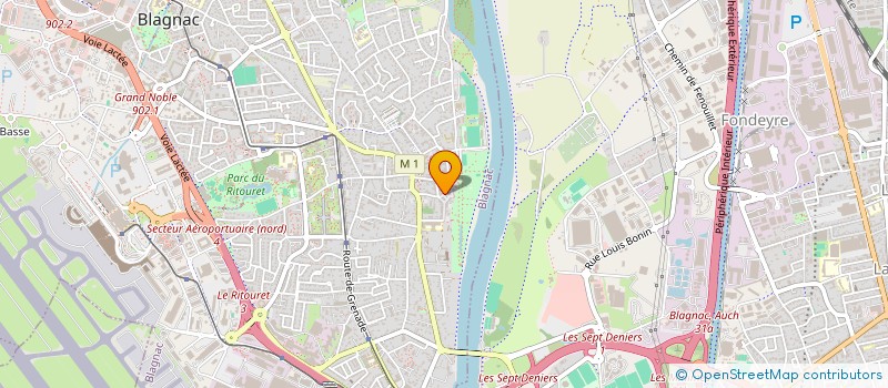 localisation de l'entreprise SCI FK/FLEUR à BLAGNAC