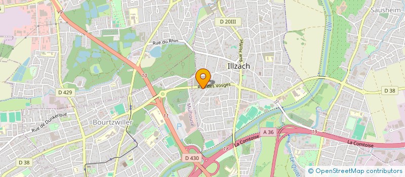 localisation de l'entreprise SCI FKA  ILLZACH